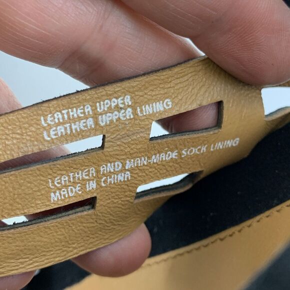 Earthies Tica Slingback Sandal Black Nubuck Leather Rhinestone Low Heel Size 9.5 - Picture 10 of 12